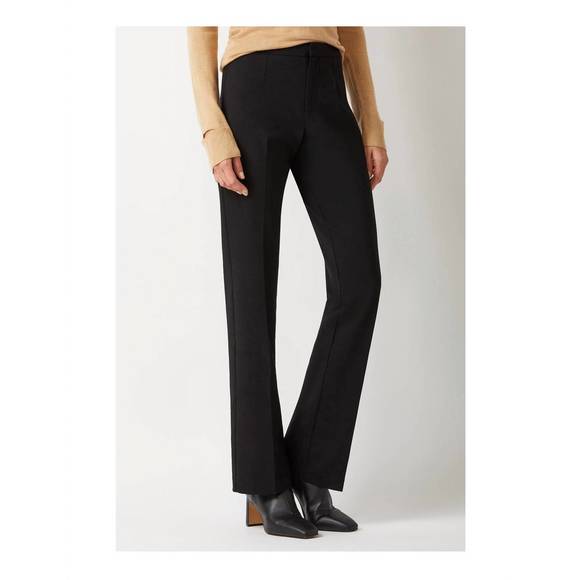 NEW ECRU courtlandt slim bootcut pant in black - Picture 2 of 2